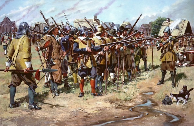 First muster of the militia