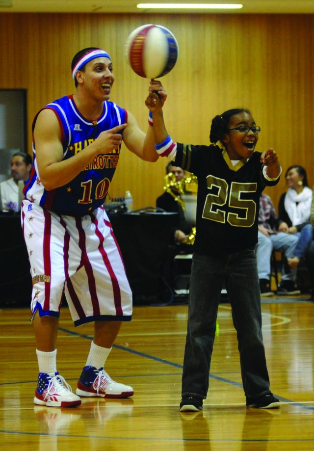 Harlem Globetrotters bring signature hoop style to Japan's Camp Zama community