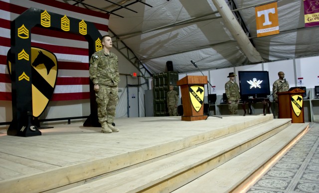1st Air Cav inducts new NCO's in a time honored ceremony