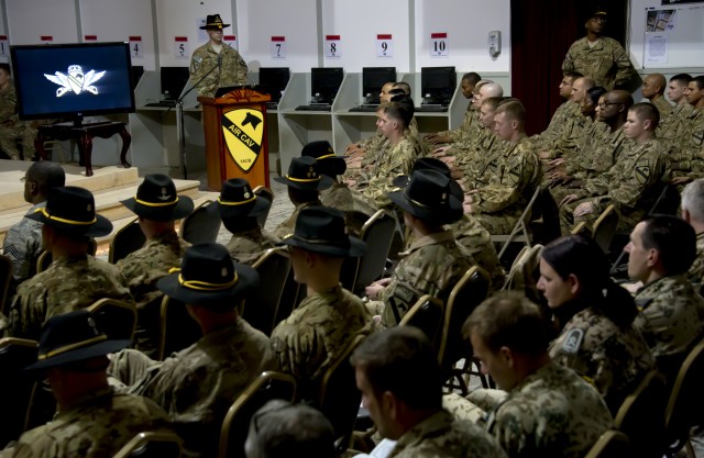 1st Air Cav inducts new NCO's in a time honored ceremony
