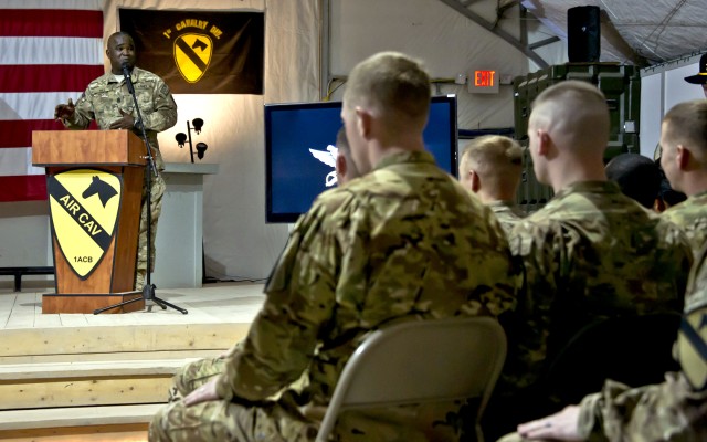 1st Air Cav inducts new NCO's in a time honored ceremony