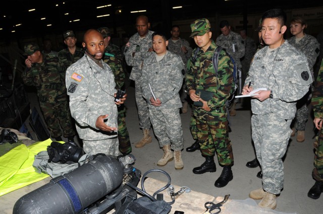 South Korean CBRN soldiers visit 20th Support Command (CBRNE)