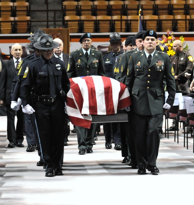 Funeral retired Staff Sgt. Deriek Crouse