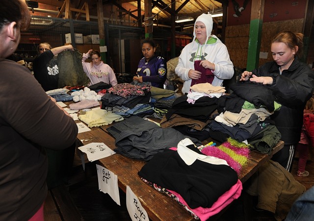 Military Families, organizations help fire victims recover