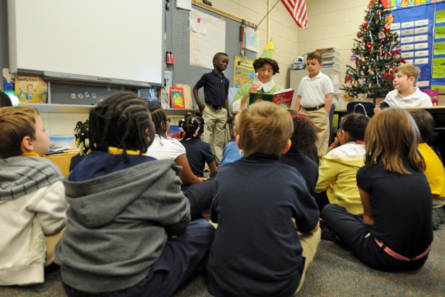 'Maintainers' deliver gift of the written word to Liberty Elementary students