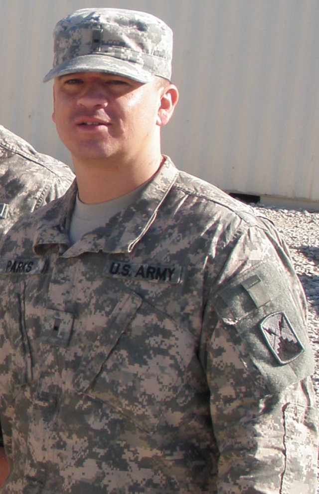 A photo taken of Chief Warrant Officer Joshua L. Parks, a former plans officer from 5th Signal's 7th Theatre Tactical Signal Brigade who recently took second place in the 2011 Department of Defense Ch
