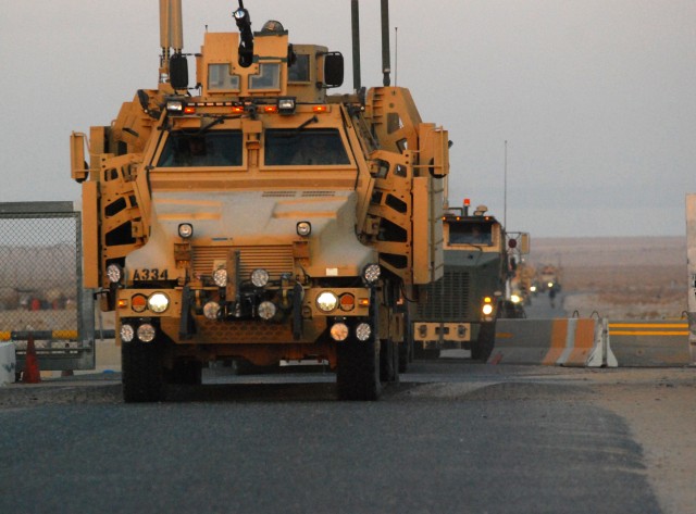 Soldier convoy crosses into Kuwait