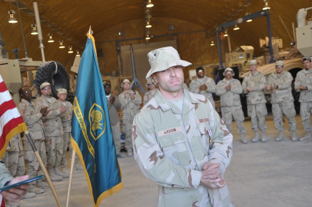 Aaron Ardon awarded Defense of Freedom Medal