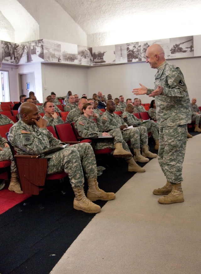 Army leader urges officers to measure their commitment to the nation