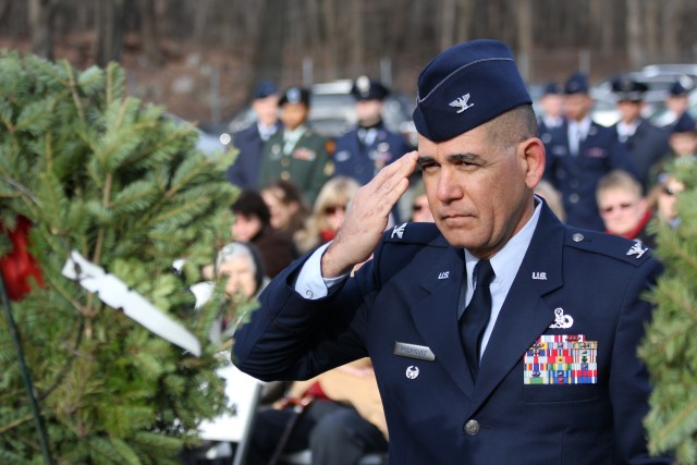 Col. Rodriguez at ceremony