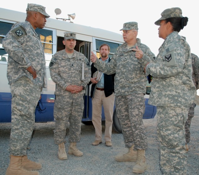 Up to 2,000 Soldiers a day have turned in hundreds of trailer loads of equipment to the 402nd Army Field Support Brigade as part of Operation NEW DAWN.