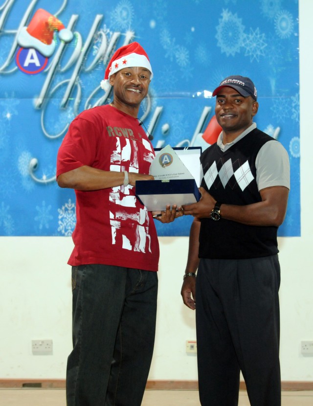 Third Army Soldier sings for betterment of troops