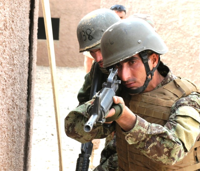 Afghan National Army Basic Warrior Training soldiers