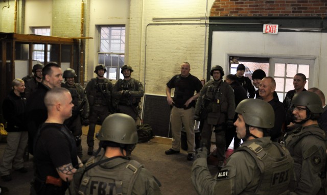 FBI agents converge on the Watervliet Arsenal ... for training