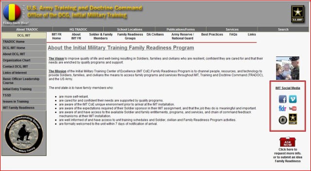 New IMT Family Readiness Website