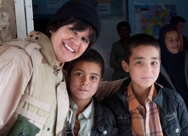 Corps of Engineers workers deliver donations to Kabul orphans