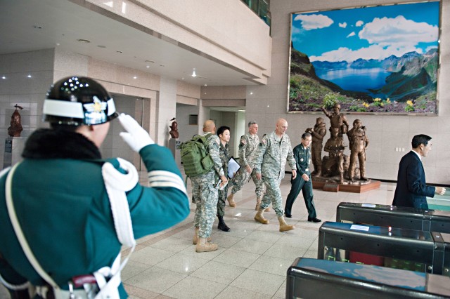 South Korean Soldier Salute