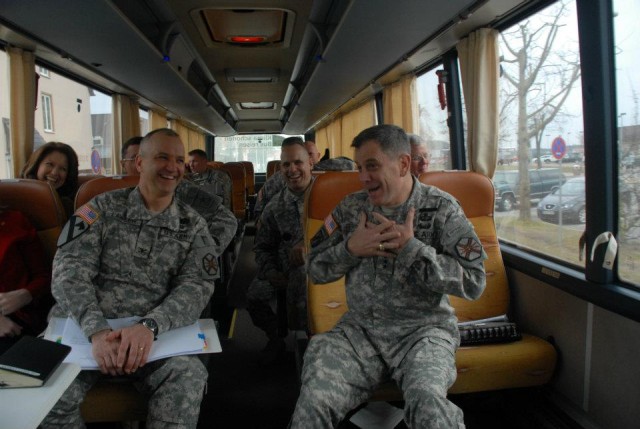 LTG Mike Ferriter visits IMCOM-Europe
