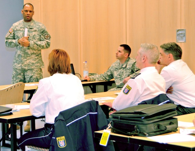 U.S. military, German law enforcers work and train together