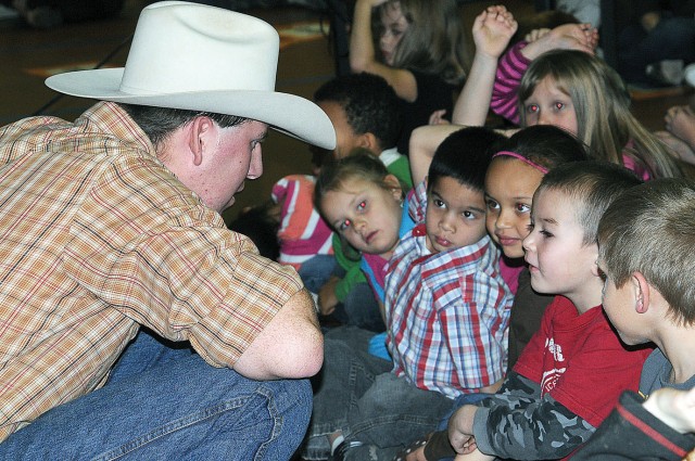 Fort Riley students learn about rodeo, history