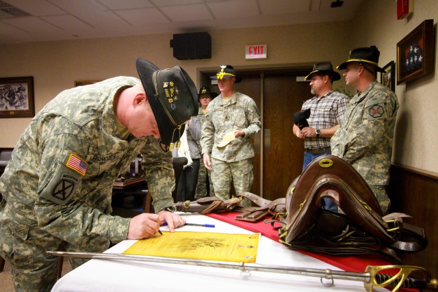Historic charter signing unites 10th Mountain Division cavalry units