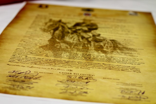 Historic charter signing unites 10th Mountain Division cavalry units