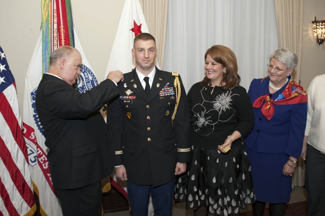 Under SecArmy promotes aide-de-camp to Lt. Col. 