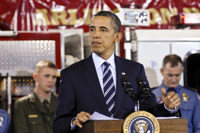 Obama Announces Program to Hire Vets as Frist Responders