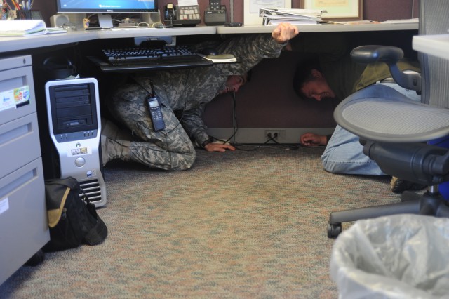 Drop, Cover, and Hold on!