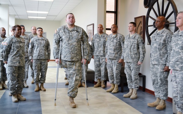 Wounded Warrior realizes goal, promoted to sergeant