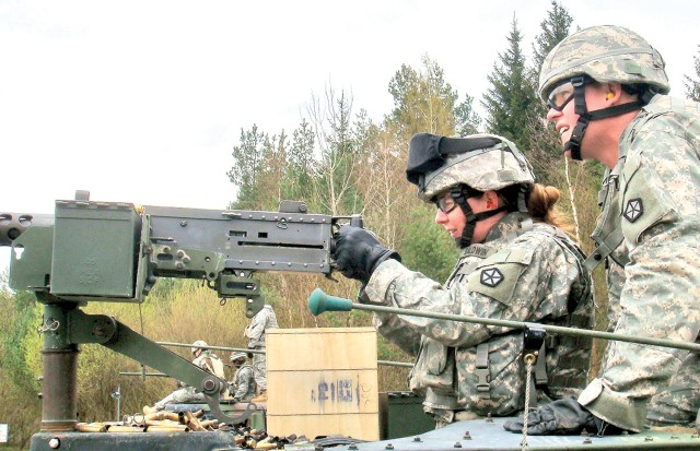 Women training for combat