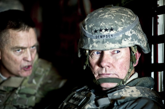 Allyn briefs Dempsey