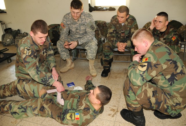 Moldovan soldiers train combat lifesaving at Joint Multinational Readiness Center