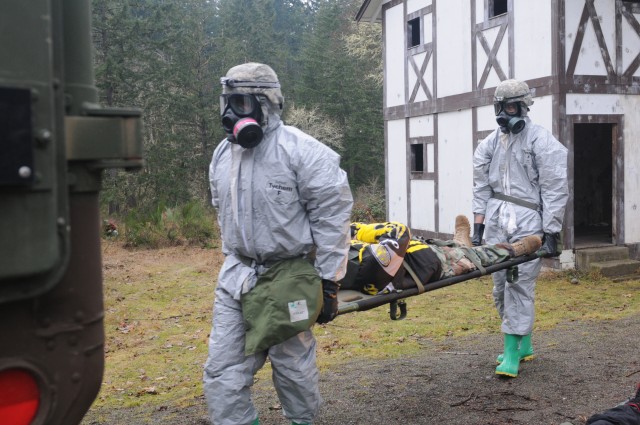 Medical evacuation training, CBRN scenario