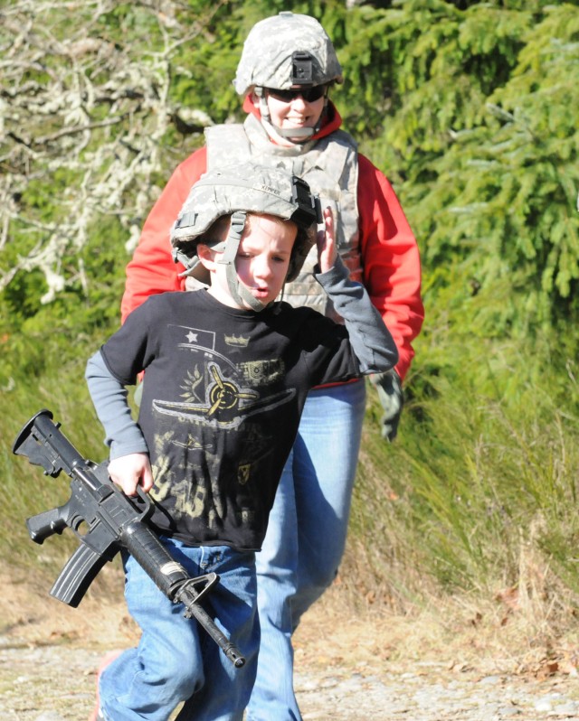 Family members experience glimpse of infantry life