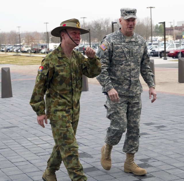 Australian CSA visits TRADOC