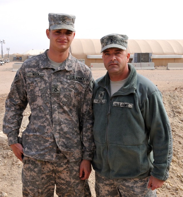 Third Army father, son serve together