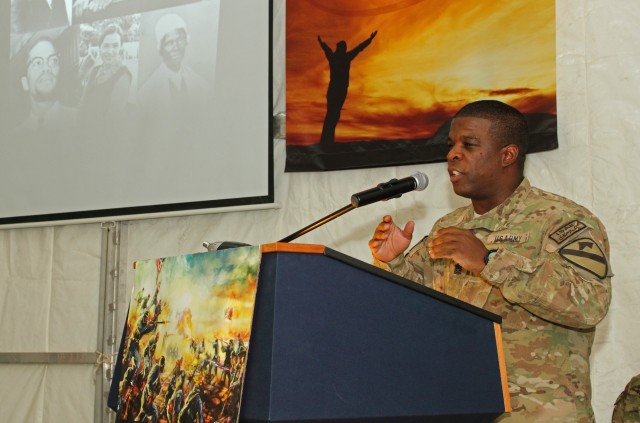 Cold Steel troopers observe Black History Month in Afghanistan