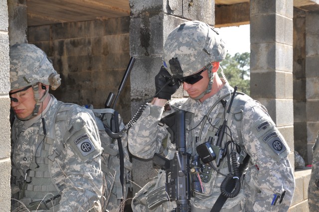 Paratroopers use Joint Tactical Radio System radios