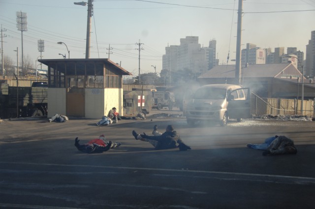 Area I holds anti-terror drill