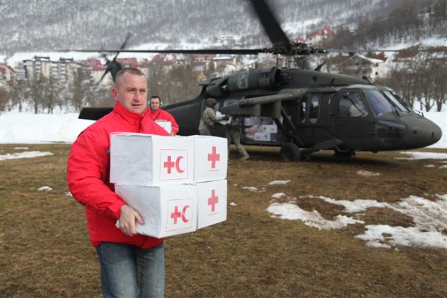 Aiding the Montenegrin Red Cross
