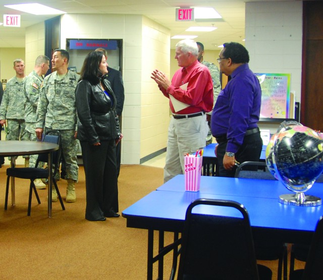 Katherine Hammack visited Fort Polk, La., Feb. 18, 2012