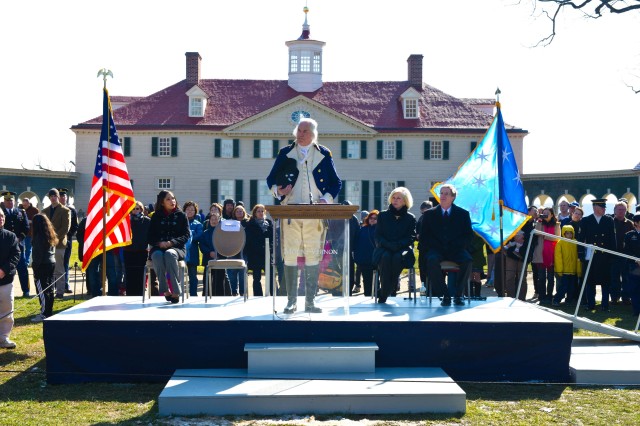 Army honors nation's first president