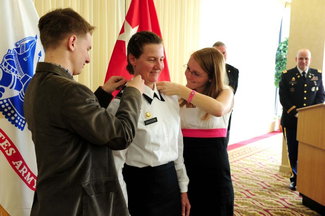 Davidson pins on rank of brigadier general