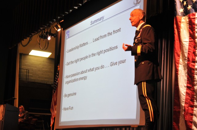 XVIII Airborne Corps commander speaks to cadets, students at university