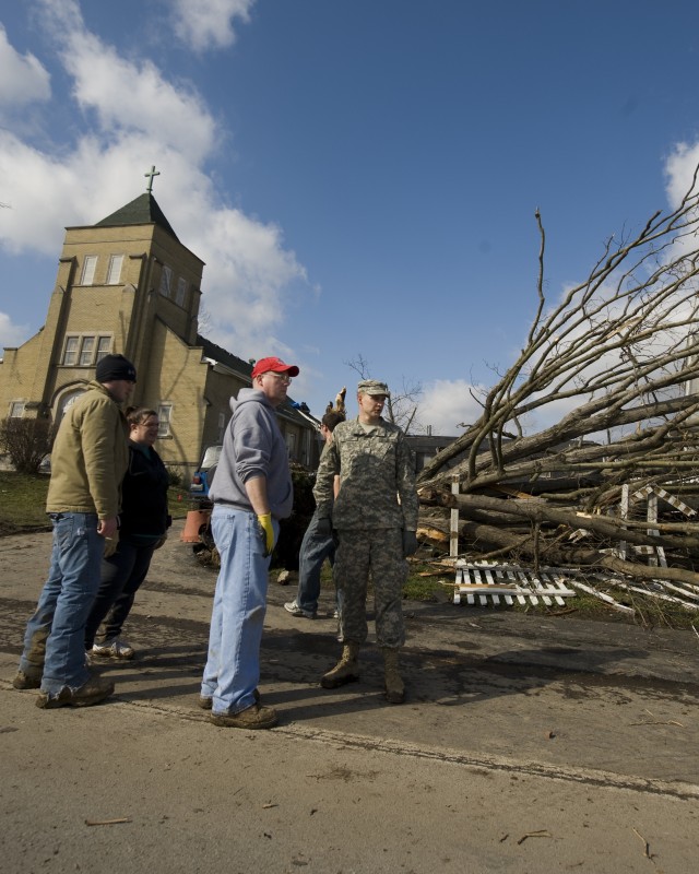 Indiana National Guard responds to tornado destruction