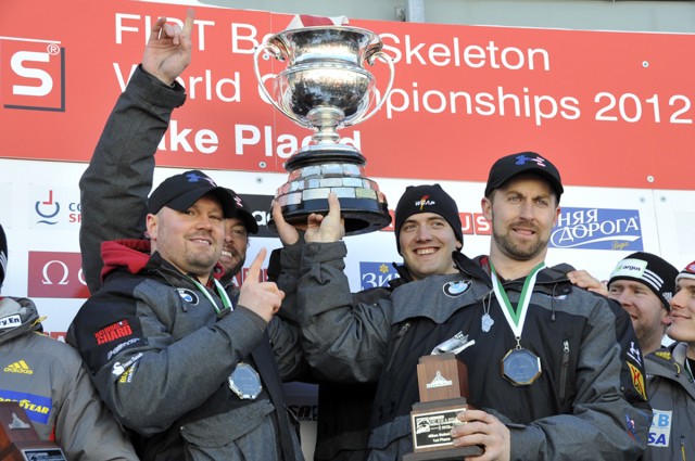 WCAP bobsled team hoists trophy