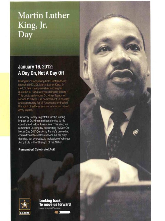 MLK- A Day on, Not a Day Off!
