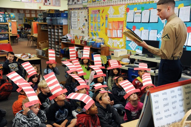 Marines read so children can succeed