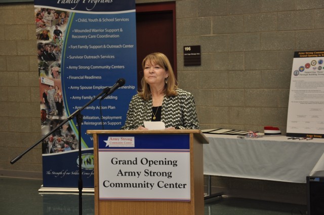 Laura Stultz talks about the Army Strong Community Center